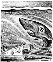 ww1 submarine cartoon